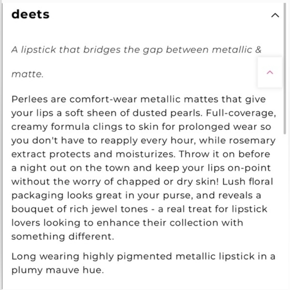 Charmed Lime Crime Perless Metallic Matte Lipstick Brand New, NO BOX Full Size - Picture 7 of 7